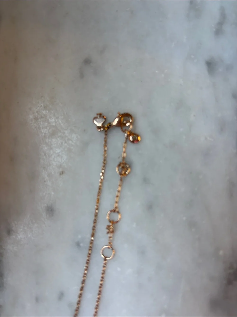 Tory Burch necklace with pave heart.
